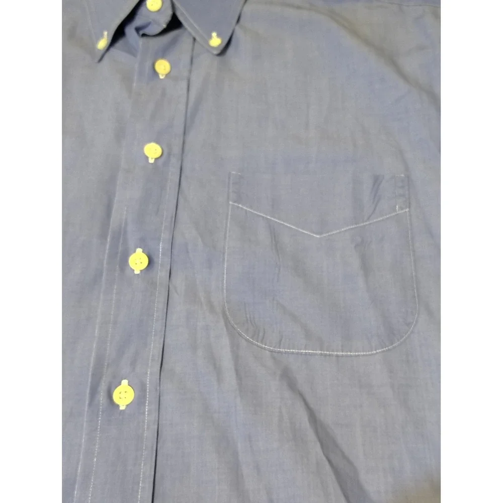 Gitman Bros Master Shirt  Mens Large Blue Cotton Button Down‎ Shirt USA Made 3